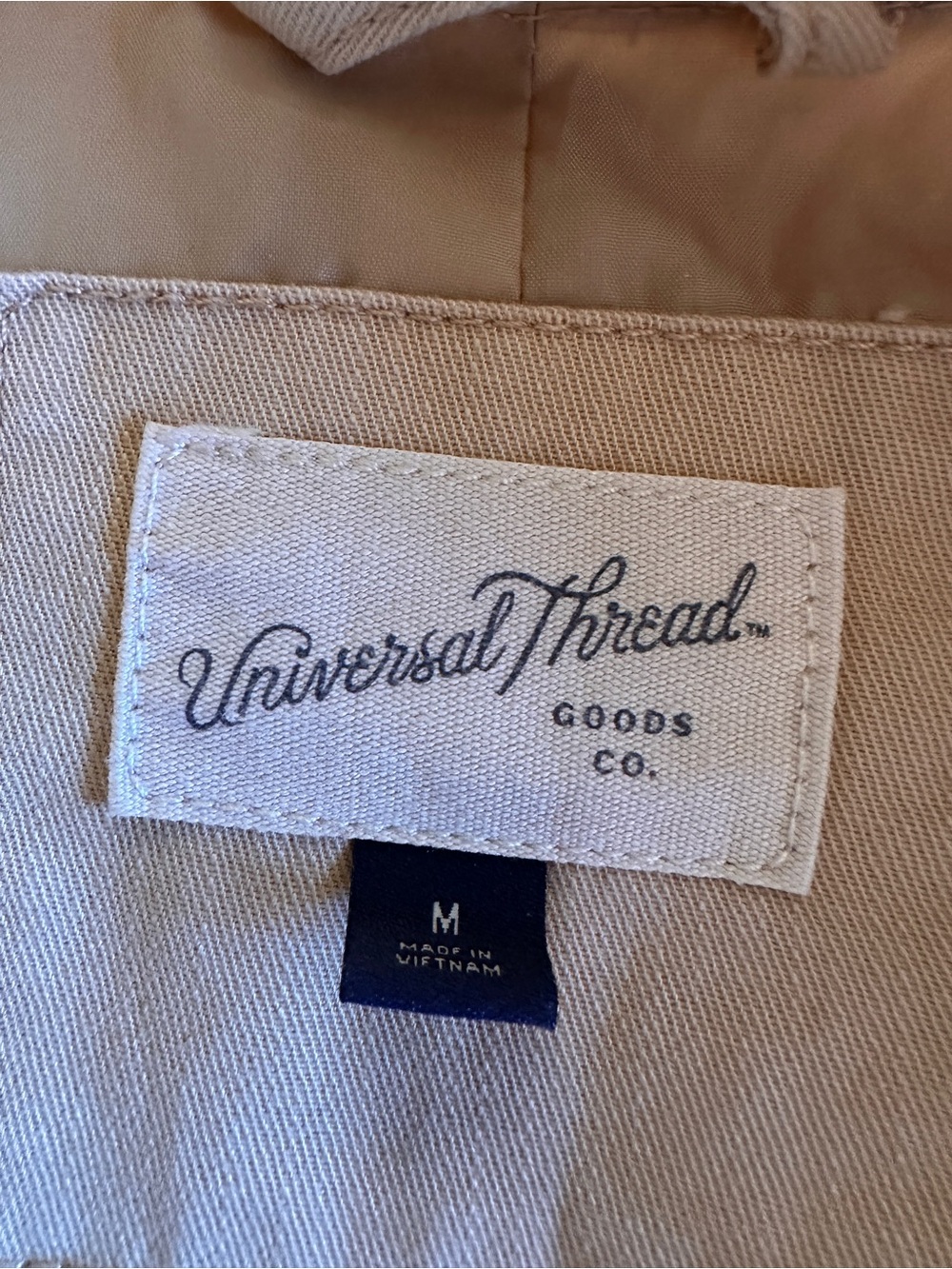 Universal Thread Tan Utility Jacket with Waist Drawstring - Picture 6 of 7
